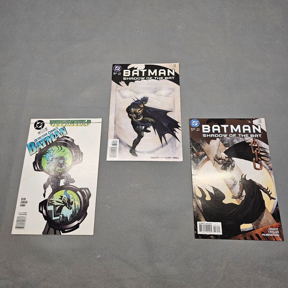 3 Batman Shadow Of The‎ Bat Comics From '95 '96